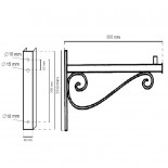 Soporte modelo Forja 60cm