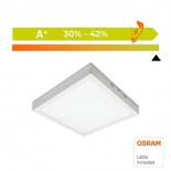 Plafón LED cuadrado superficie 30W 120º OSRAM Chip