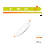 Placa Slim LED Circular 20W OSRAM Chip