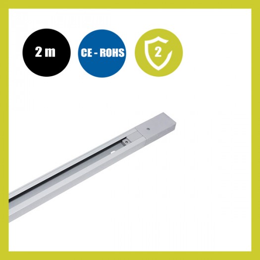 Rail 2 mètres Renforcé pour Spot LED