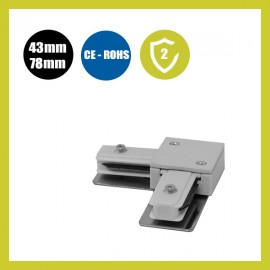 Conector tipo L para trilho monofásico reforçado