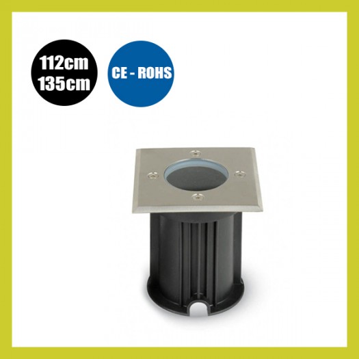 Carcaça de piso embutida IP65 para bucha GU10