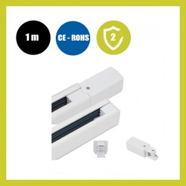 Carril TRIFASICO de 1 metro Blanco