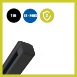 Carril TRIFASICO de 1 metro Negro