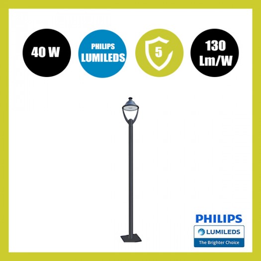 Farola-LED-40W -VALLEY-Philips-Lumileds-SMD-3030