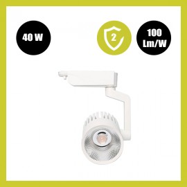 Foco LED 40W PISA Blanco Carril Monofásico