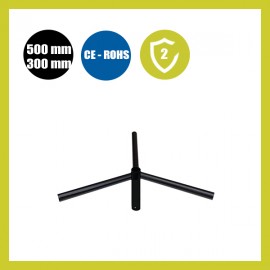 Cruceta de Acero de 3 Brazos