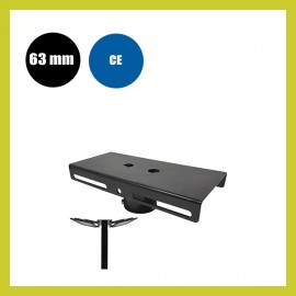 Platine pour 1 ou 2 projecteurs pour poteau d'éclairage public