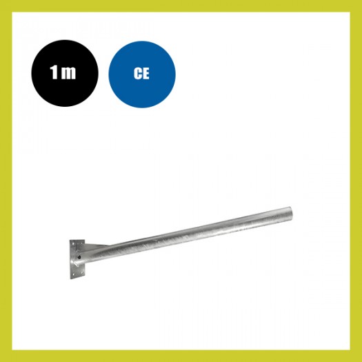 Suporte para Candeeiro de Rua - Aço Galvanizado - 1m.