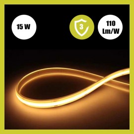 FITA LED 220V COB 15W/M CORTADA A CADA 12CM IP65 50 METROS5