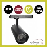 Foco LED 40W - 34W NEW MAYA Negro Carril Monofásico - CRI+92 - UGR13 -HIGH LUMEN 140Lm/W