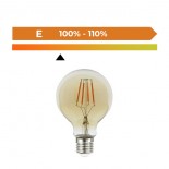 Bombilla LED Filamento Vintage 6W E27 G80 Gold - DIMABLE