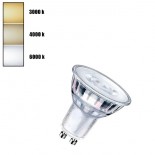 Dicroica LED GU10 8W ALTA LUMINOSIDAD - Cristal - 24º - NO FLICK - DIMABLE - CRI 98
