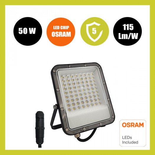 Foco Proyector Exterior LED 50W - Avant Pro - OSRAM CHIP DURIS E 2835 - 5 Años