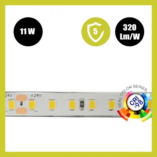 Tira LED 24V | CRI ELITE |140 LED/M | 5m | SMD2835 | 1600Lm |11W/M | CRI98 | IP20