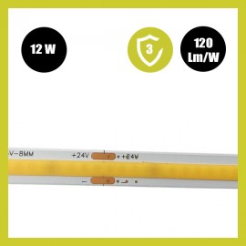 Tira LED COB 24V | 320 LED/M | 5m | FLIP CHIP | 1000Lm |12W/M | CRI90 | IP20