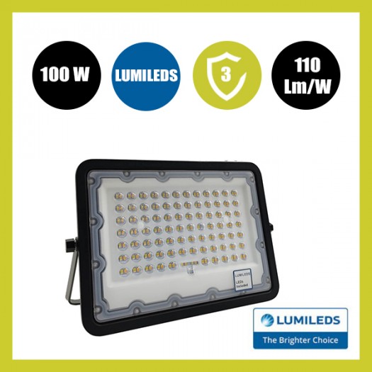 Foco Proyector LED 100W NEW AVANT BLACK - CCT COLOR SELECCIONABLE