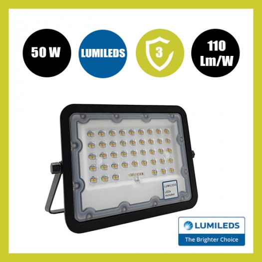 Foco Proyector LED 50W NEW AVANT BLACK - CCT COLOR SELECCIONABLE