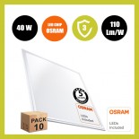 PACK 10 Panel LED 60x60 Multivatio - 48W-40W-36W-24W - OSRAM CHIP DURIS E 2835