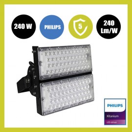 Holofote LED 240W PHILIPS Xitanium STADIUM MATRIX Bridgelux Chip 40º - Driver Philips