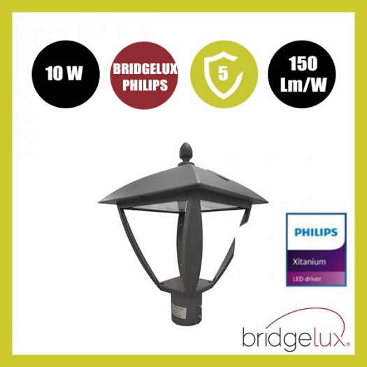 Réverbère LED 10W - 100W AARHUS Philips Driver Programmable SMD5050 240Lm/W