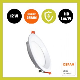 Downlight LED 12W Circular - OSRAM CHIP DURIS E 2835 - CCT - UGR19