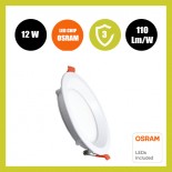Downlight LED 12W Circular - OSRAM CHIP DURIS E 2835 - CCT - UGR19