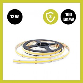 TIRA LED 24V COB 12W/M CORTE CADA 5CM IP20 5 METROS 280 LED/M