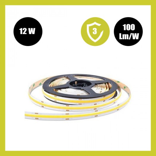 TIRA LED 24V COB 12W/M CORTE CADA 5CM IP20 5 METROS 280 LED/M