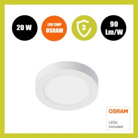 Plafón LED Superficie Circular 20W - OSRAM CHIP DURIS E 2835
