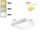 Plafón LED cuadrado superficie 20W 120º OSRAM Chip