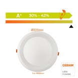 Downlight LED 20W Circular - OSRAM CHIP DURIS E 2835 - CCT - UGR19