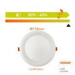 Downlight LED 16W Circular - OSRAM CHIP DURIS E 2835 - CCT - UGR19