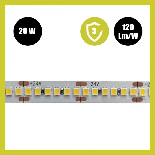Tira LED 24V | 238xLED/M | 5m | SMD2835 |14000Lm | 20W/M | IP20
