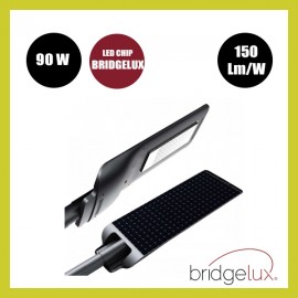 Farola LED 90W Solar PROFESIONAL - ULTRA SLIM - con Sensor de Movimiento 150lm/W