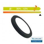 Downlight + Plafón LED - Circular- MOSS NEGRO LUMILEDS - 18W AJUSTABLE - CCT Color Seleccionable