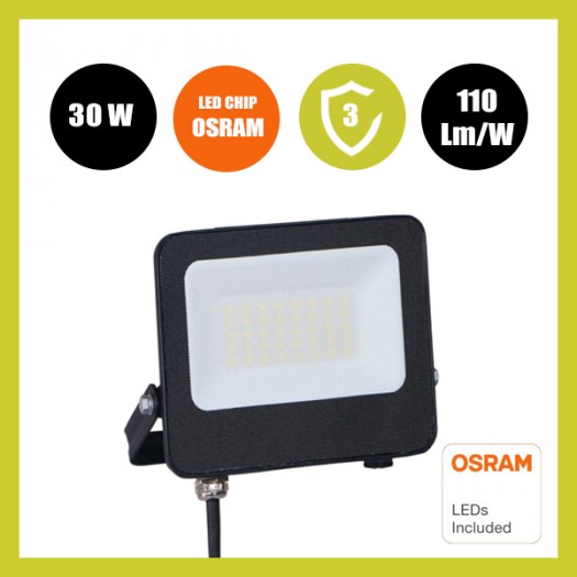 Foco Proyector LED 30W - ACTION PRO - OSRAM CHIP DURIS E2835