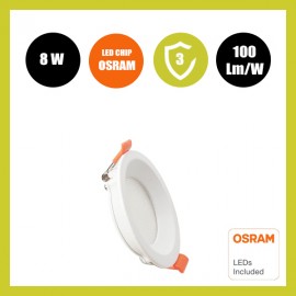 Downlight LED 8W Circular - OSRAM CHIP DURIS E2835 - CCT - UGR17