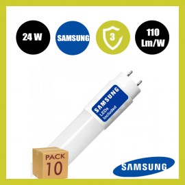 Tubo LED 9W Cristal 60cm 300º - ALTA LUMINOSIDAD - SAMSUNG CHIP
