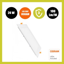 Placa Slim LED Cuadrada 24W - CCT - OSRAM CHIP DURIS E 2835
