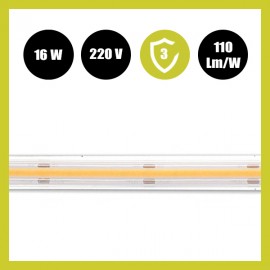 Tira LED COB 220V | CORTE A MEDIDA | 840 LED/m | | FLIP CHIP | 1500Lm | 16W/M | CRI90 | IP67 | Corte 10cm