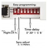 Mini detector de movimento 220-240v