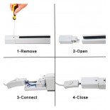 Rail Triphasé 1 mètre Blanc