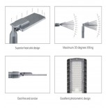 Réverbère LED - 100W - HALLEY BRIDGELUX Chip 140lm/W