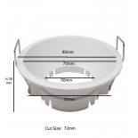 Aro circular fijo para dicroica LED GU10 MR16 -