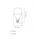 Bombilla LED 6W E27 G45 220º - OSRAM Chip
