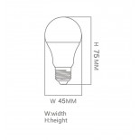 Bombilla LED 6W E27 G45 220º - OSRAM Chip