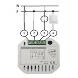 Variateur pour bouton poussoir - Type de micro - pour LED - TRIAC