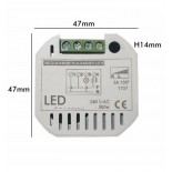 Regulador para pulsador de pastilla para LED - TRIAC