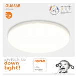 Downlight LED 24W - Frameless QUASAR - OSRAM CHIP DURIS E 2835 - CCT